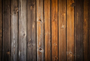 Obraz premium A close up of a wooden wall with peeling paint.