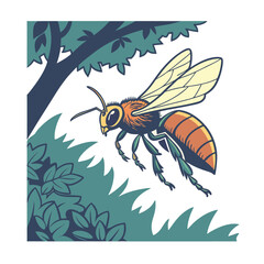 AI Flying Bee: Revolutionizing Pollination with Smart Drone Technology.,. flying bee robot, artificial intelligence bee, robotic pollination bee, smart drone bee, AI bee technology, bee-shaped drone