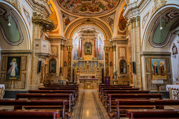 Sant’Elena Sannita, Molise, Italy. Church of St. Michael the Archangel