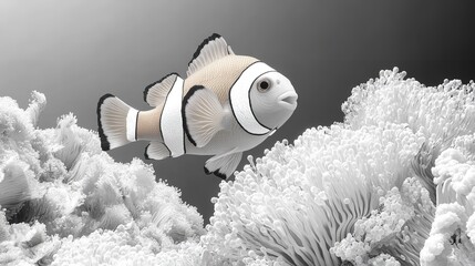 Beautiful Orange, White, and Black Saltwater
