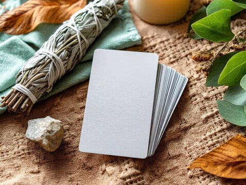 Tarot Cards and Sage for Spiritual Guidance