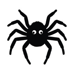 Halloween  spider on a white background