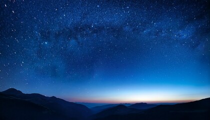 Fototapeta premium celestial night gradient transitioning into deep blue tones