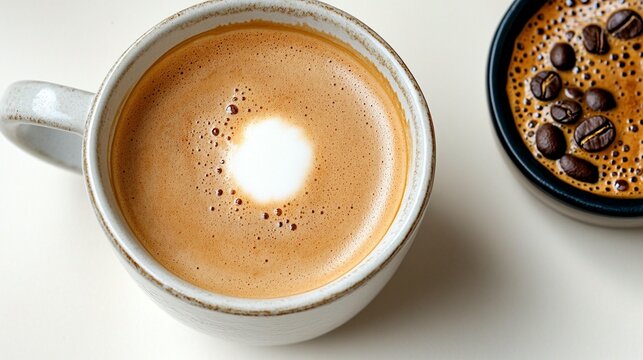 Creamy coffee and chocolate pastry indulgence