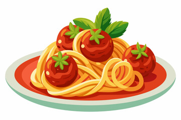Bolognese Flat Minimalistic Vector Illustration
Watercolor Bowl Of Pasta With Marinara Sauce
Watercolor Pasta Pomodoro Illustration
Hearty Italian Cuisine Vector Illustration
Italian Pasta Noodles Men