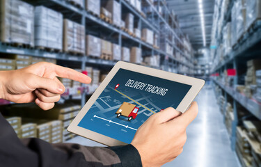Delivery tracking system for e-commerce and modish online business to timely goods transportation...