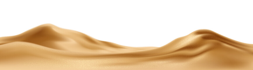 Vector Illustration Of Golden Dunes Landscape, Depicting Minimalistic Sandbox Motifs In A Seamless Background With Aesthetic Highlights Of Simplicity And Elegance