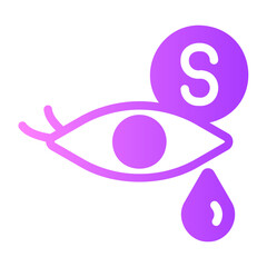 crying gradient icon