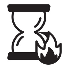 hourglass glyph icon