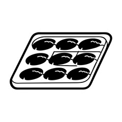 baking sheet icon, baking sheet silhouette vector illustration-Editable Vector Art of baking sheet,baking sheet vector
