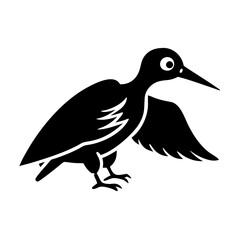 bird icon, bird silhouette vector illustration-Editable Vector Art of bird,bird vector