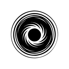 Fototapeta premium black hole icon, black hole silhouette vector illustration-Editable Vector Art of black hole,black hole vector