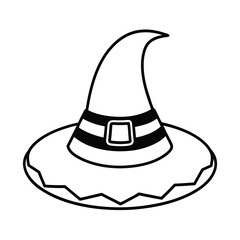 Halloween  black hat with a hat