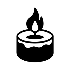 candle icon, candle silhouette vector illustration-Editable Vector Art of candle,candle vector