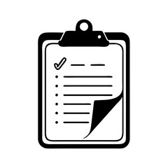 clipboard icon, clipboard silhouette vector illustration-Editable Vector Art of clipboard,clipboard vector