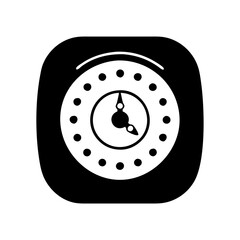 clock icon, clock silhouette vector illustration-Editable Vector Art of clock,clock vector