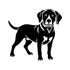 dog icon, dog silhouette vector illustration-Editable Vector Art of dog,dog vector