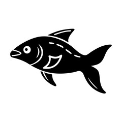 fish icon, fish silhouette vector illustration-Editable Vector Art of fish,fish vector