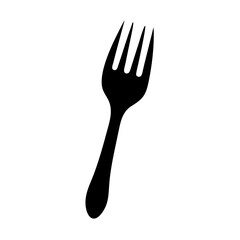 fork icon, fork silhouette vector illustration-Editable Vector Art of fork,fork vector