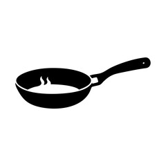 frying pan icon, frying pan silhouette vector illustration-Editable Vector Art of frying pan,frying pan vector