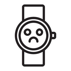 smartwatch line icon