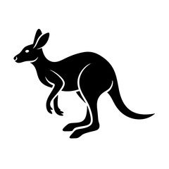 kangaroo icon, kangaroo silhouette vector illustration-Editable Vector Art of kangaroo,kangaroo vector