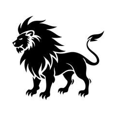lion icon, lion silhouette vector illustration-Editable Vector Art of lion,lion vector