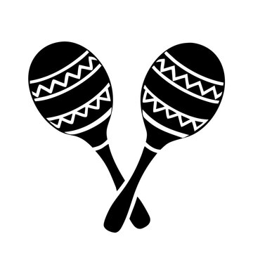 black maracas musical instruments clip art preview