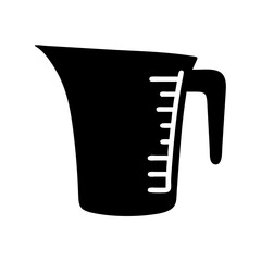 measuring cup icon, measuring cup silhouette vector illustration-Editable Vector Art of measuring cup,measuring cup vector