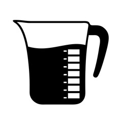 measuring cup icon, measuring cup silhouette vector illustration-Editable Vector Art of measuring cup,measuring cup vector