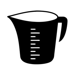 measuring cup icon, measuring cup silhouette vector illustration-Editable Vector Art of measuring cup,measuring cup vector