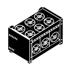 mining rig icon, mining rig silhouette vector illustration-Editable Vector Art of mining rig,mining rig vector