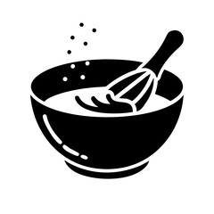mixing bowl icon, mixing bowl silhouette vector illustration-Editable Vector Art of mixing bowl,mixing bowl vector
