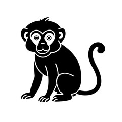 monkey icon, monkey silhouette vector illustration-Editable Vector Art of monkey,monkey vector