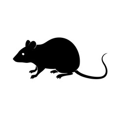 mouse icon, mouse silhouette vector illustration-Editable Vector Art of mouse,mouse vector