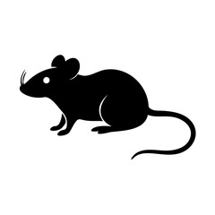 mouse icon, mouse silhouette vector illustration-Editable Vector Art of mouse,mouse vector