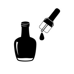 nail polish icon, nail polish silhouette vector illustration-Editable Vector Art of nail polish,nail polish vector