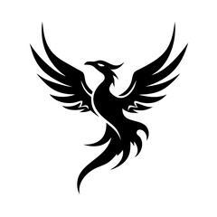 Fototapeta premium phoenix icon, phoenix silhouette vector illustration-Editable Vector Art of phoenix,phoenix vector