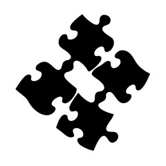 puzzle icon, puzzle silhouette vector illustration-Editable Vector Art of puzzle,puzzle vector