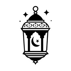 ramadan lantern icon, ramadan lantern silhouette vector illustration-Editable Vector Art of ramadan lantern,ramadan lantern vector