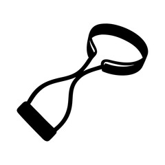 resistance band icon, resistance band silhouette vector illustration-Editable Vector Art of resistance band,resistance band vector