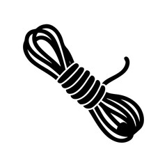 rope icon, rope silhouette vector illustration-Editable Vector Art of rope,rope vector