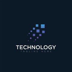 Tachnology logo, tagline here, vector logo