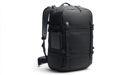 Compact travel daypack with anti-theft features and RFID protection, isolate on white background