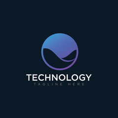 Tachnology logo, tagline here, vector logo