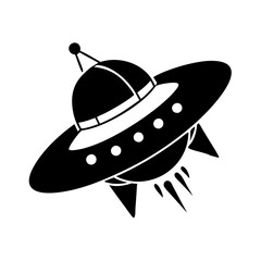 spaceship icon, spaceship silhouette vector illustration-Editable Vector Art of spaceship,spaceship vector