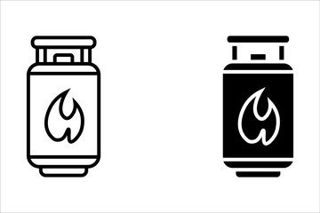 gas cylinders icon. Propane Gas Tank icon color editable