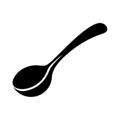 spoon icon, spoon silhouette vector illustration-Editable Vector Art of spoon,spoon vector