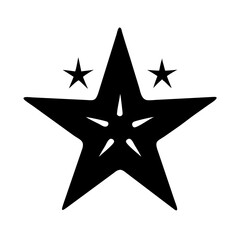 star icon, star silhouette vector illustration-Editable Vector Art of star,star vector