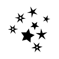 star map icon, star map silhouette vector illustration-Editable Vector Art of star map,star map vector